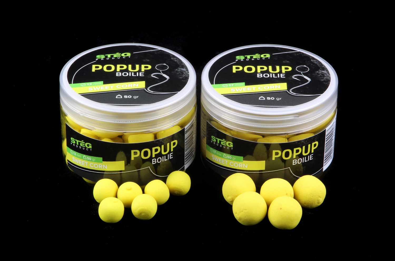 STÉG PRODUCT POP UP BOILIE 17MM SWEET CORN 50GR