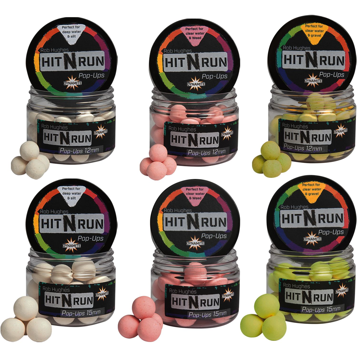 DYNAMITE BAITS HIT N RUN POP UP WHITE 12 MM