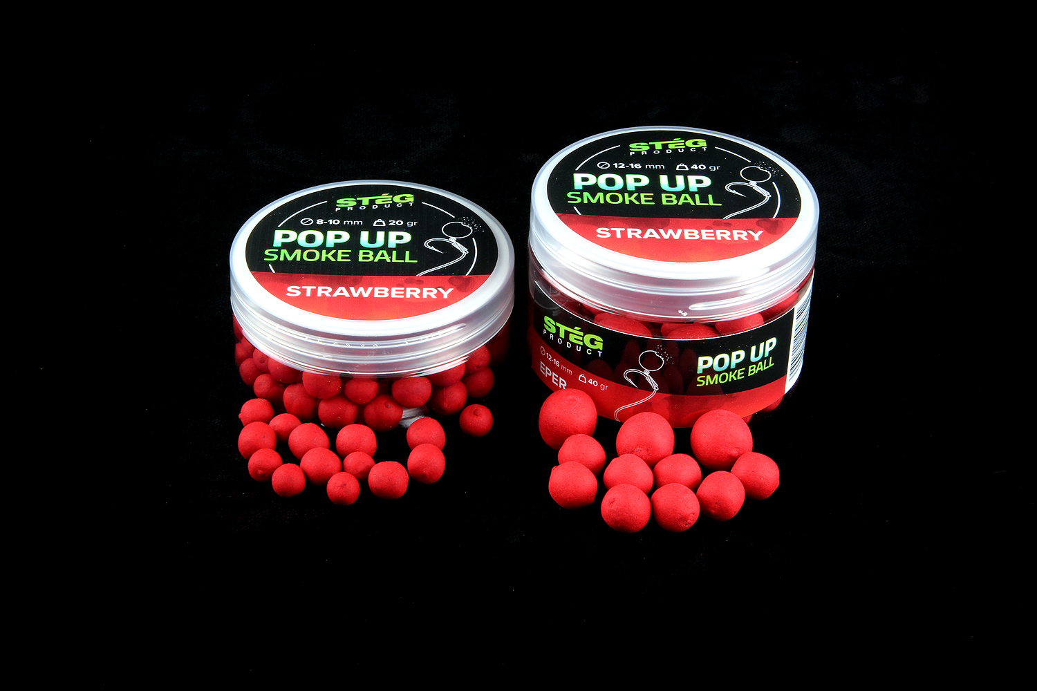 STÉG PRODUCT POP UP SMOKE BALL 12-16mm STRAWBERRY 40gr