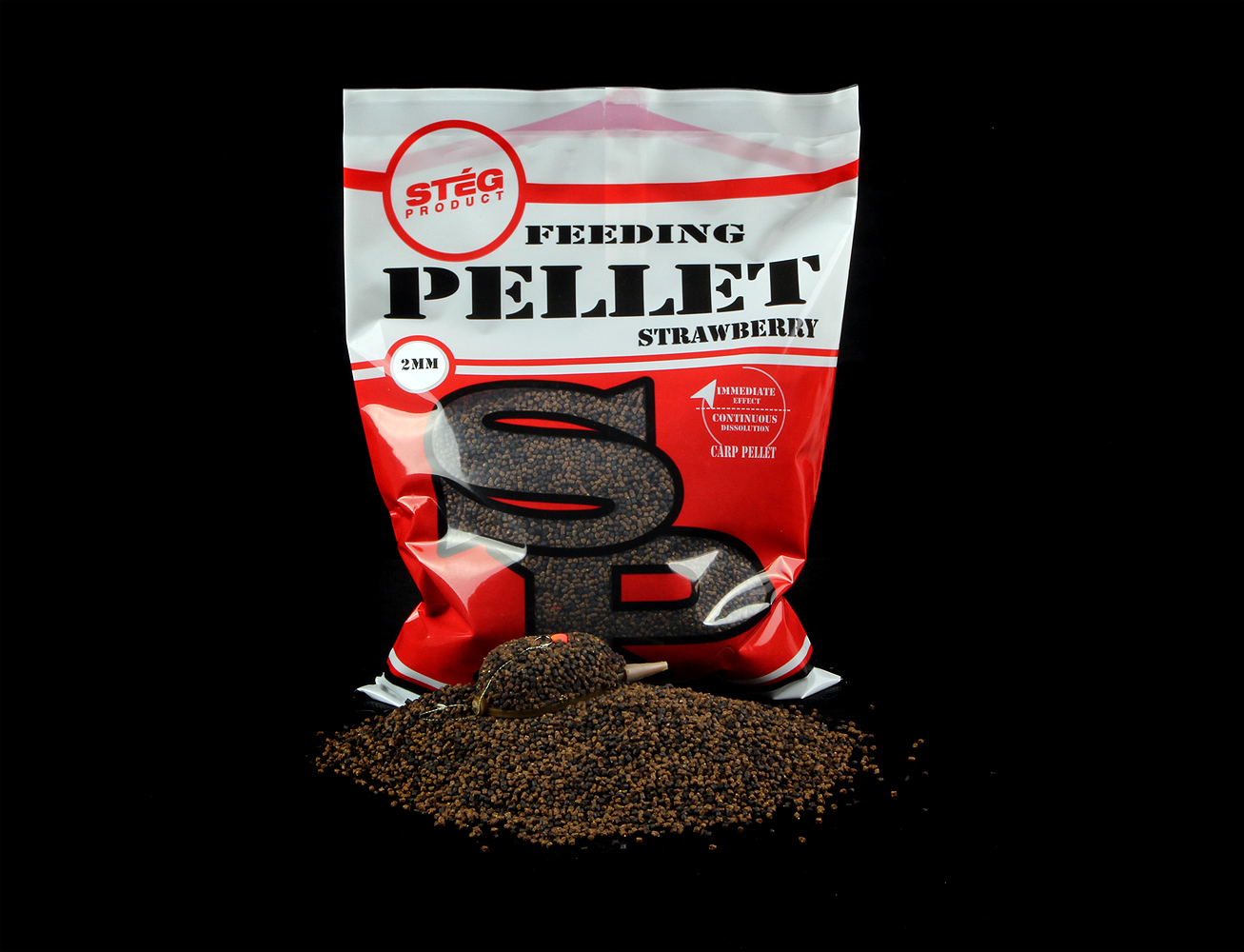 STÉG PRODUCT FEEDING PELLET 2mm STRAWBERRY 800gr