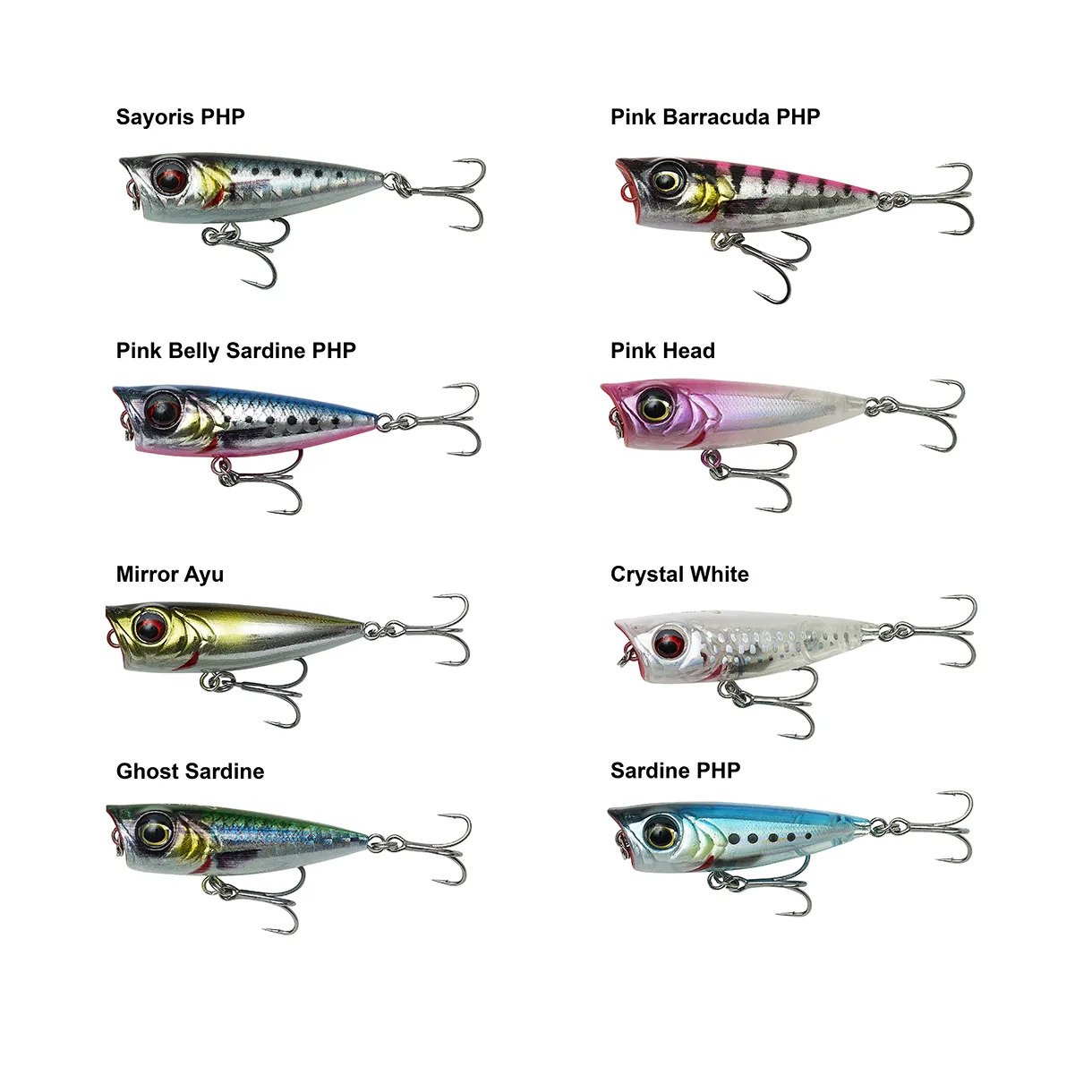 SAVAGE GEAR 3D MINNOW POPPER 4,3CM 2,6G CRYSTAL WHITE