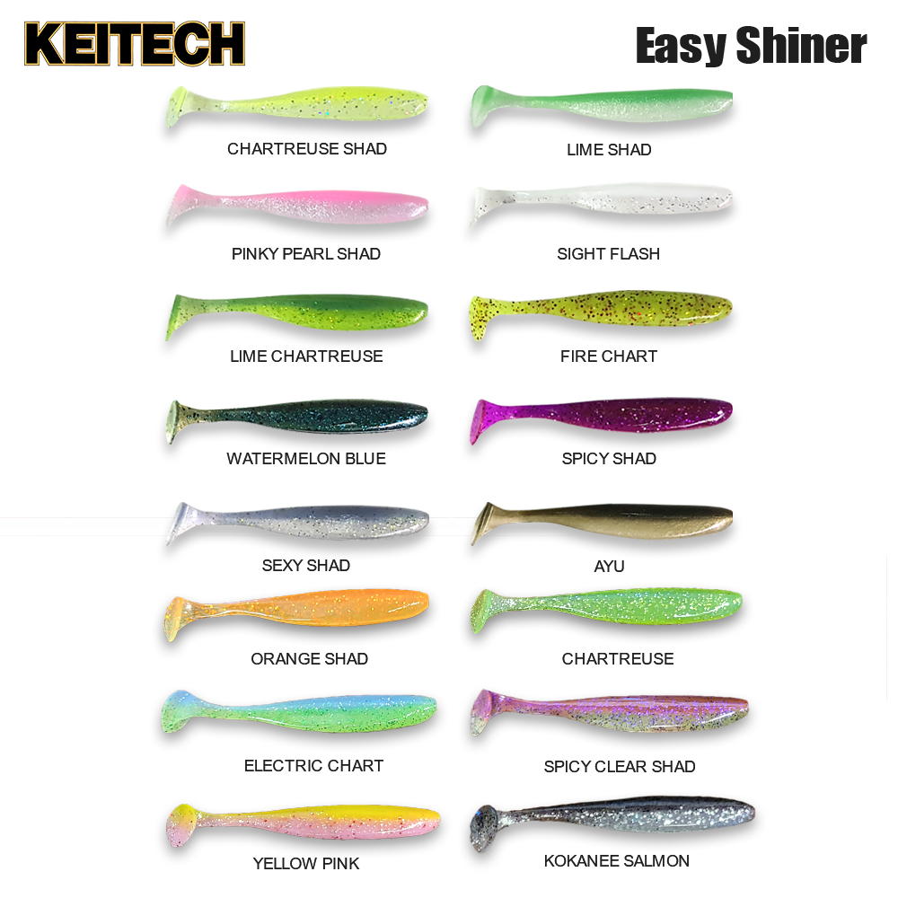 KEITECH EASY SHINER 5" CHARTREUSE