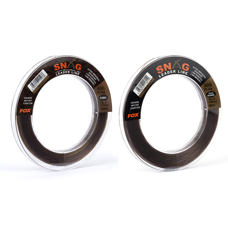 FOX SNAG LEADER LINE - CAMO 30LB 0,47MM 100M
