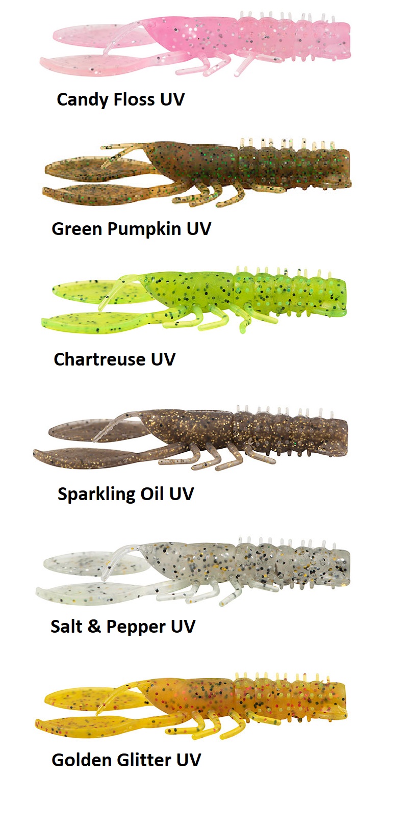 FOX RAGE CREATURE CRAYFISH 7CM GOLDEN GLITTER