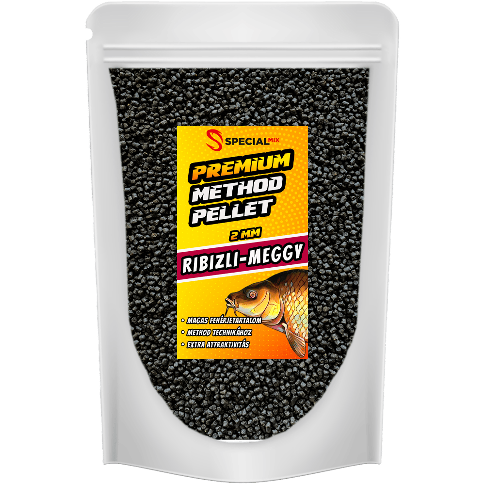 SPECIÁL MIX PRÉMIUM METHOD PELLET RIBIZLI MEGGY 2MM 500GR