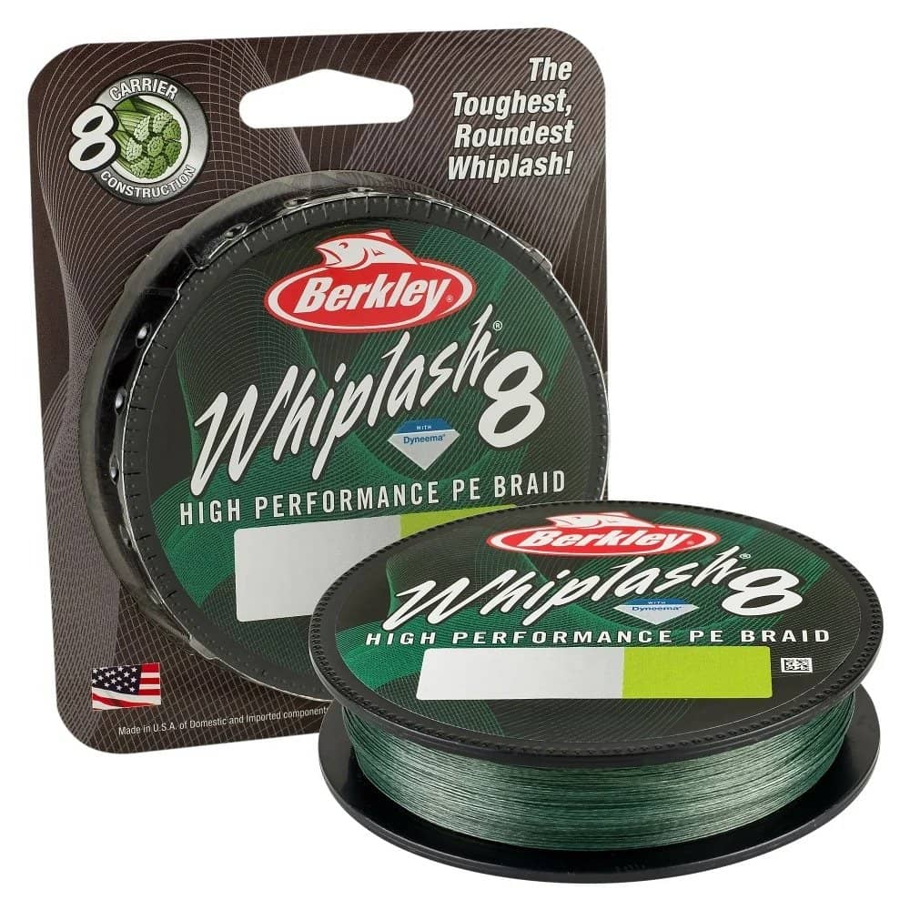 BERKLEY WHIPLASH 8 150m 0.12mm GREEN