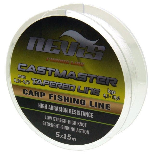 NEVIS CASTMASTER TAPERED LINE 5 x15M 0,30-0,57 MM