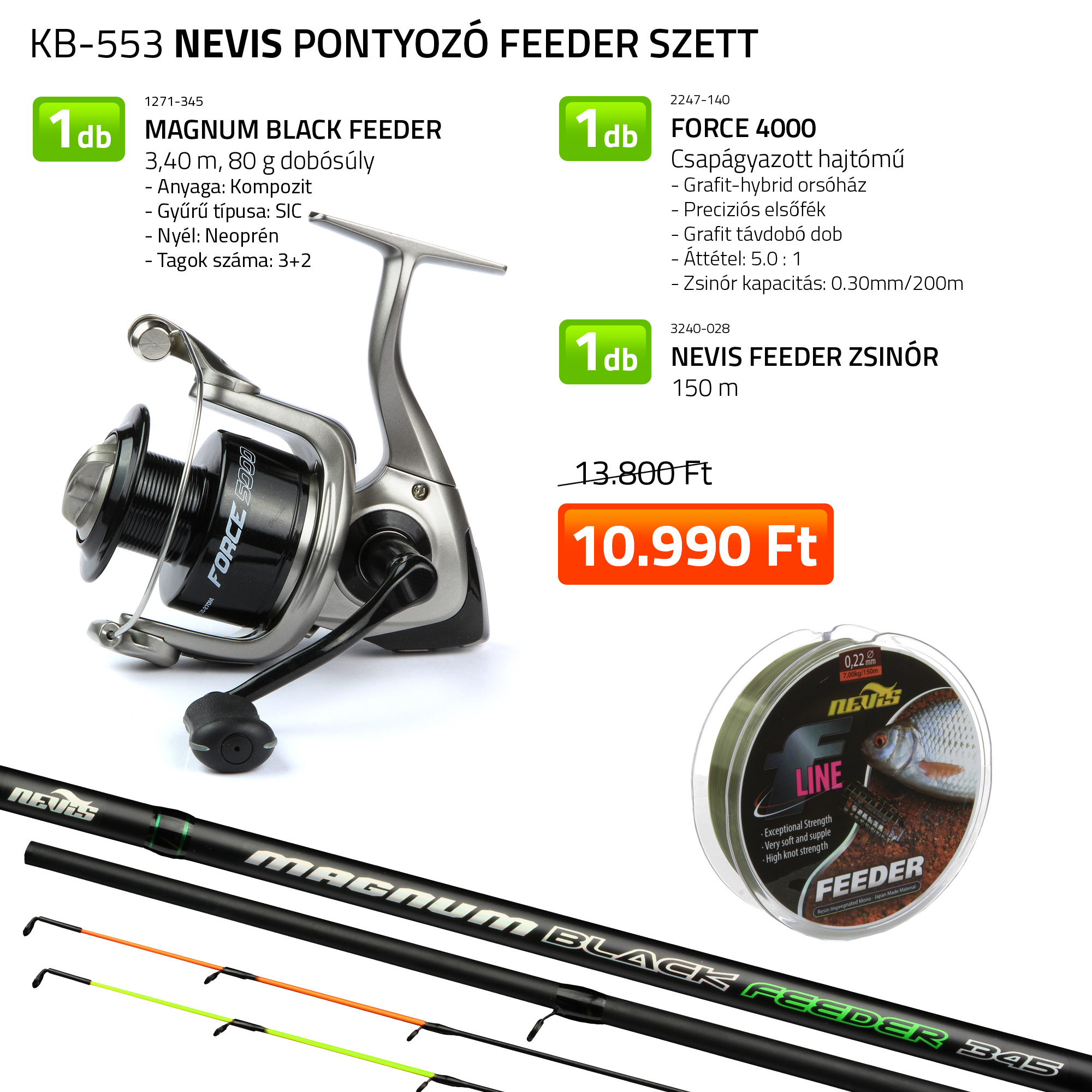 NEVIS PONYOZÓ FEEDER SZETT NEVIS PONYOZÓ FEEDER SZETT