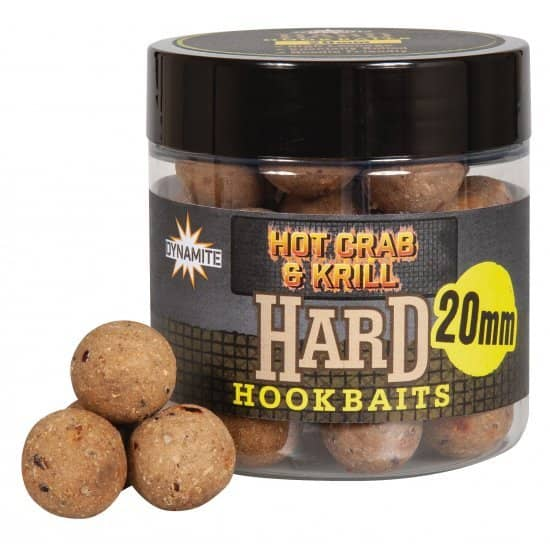 DYNAMITE BAITS HOT CRAB & KRILL HARDENED HOOK BAITS 20MM