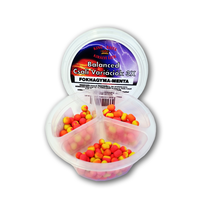 KING BAITS BALANCED CSALI VARIÁCIÓK 3X - FOKHAGYMA-MENTA