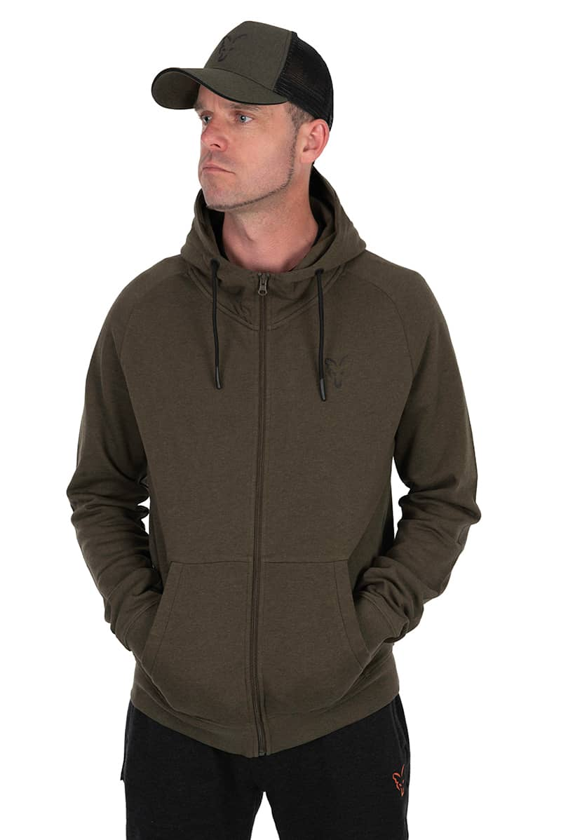 FOX LW HOODY GREEN & BLACK - S