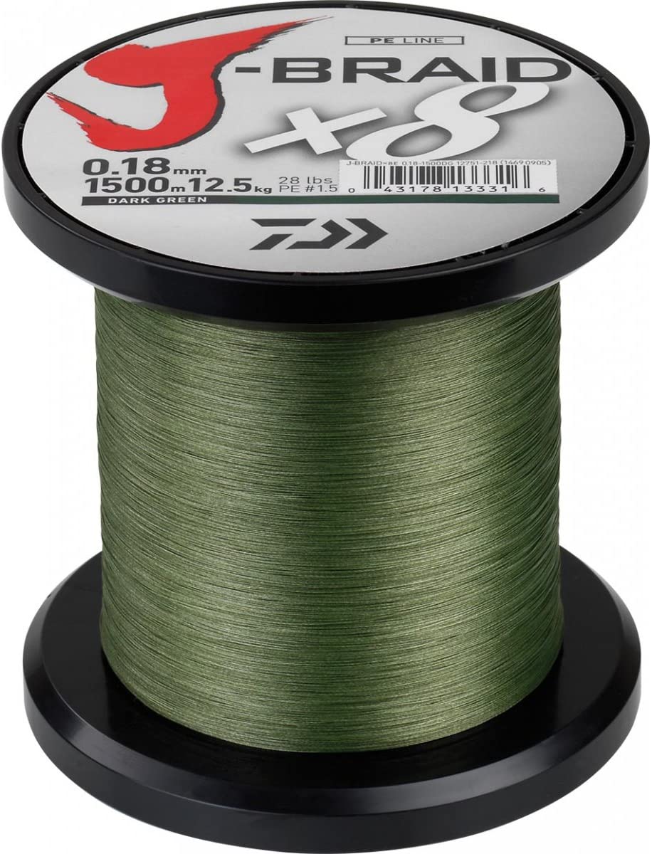 DAIWA J-BRAID X8 1500m 0,06mm GREEN