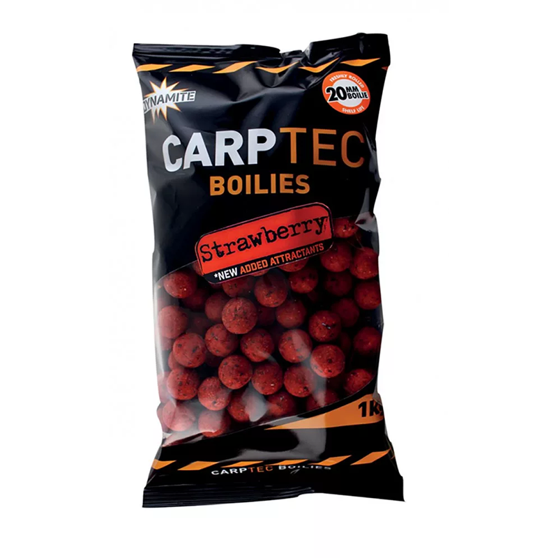 DYNAMITE BAITS CARPTEC BOJLI STRAWBERRY 20 MM 1 KG