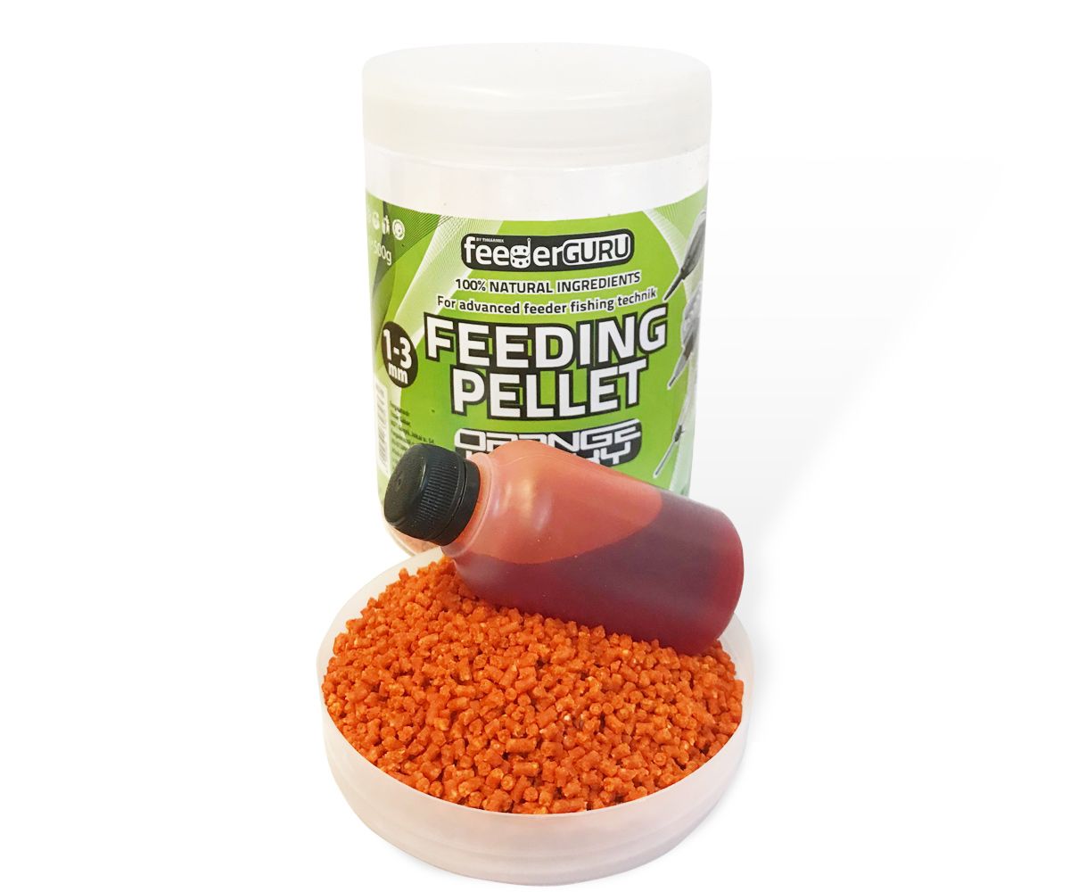 TIMÁR FEEDER GURU FEEDING PELLET 500G ORANGE LUCKY