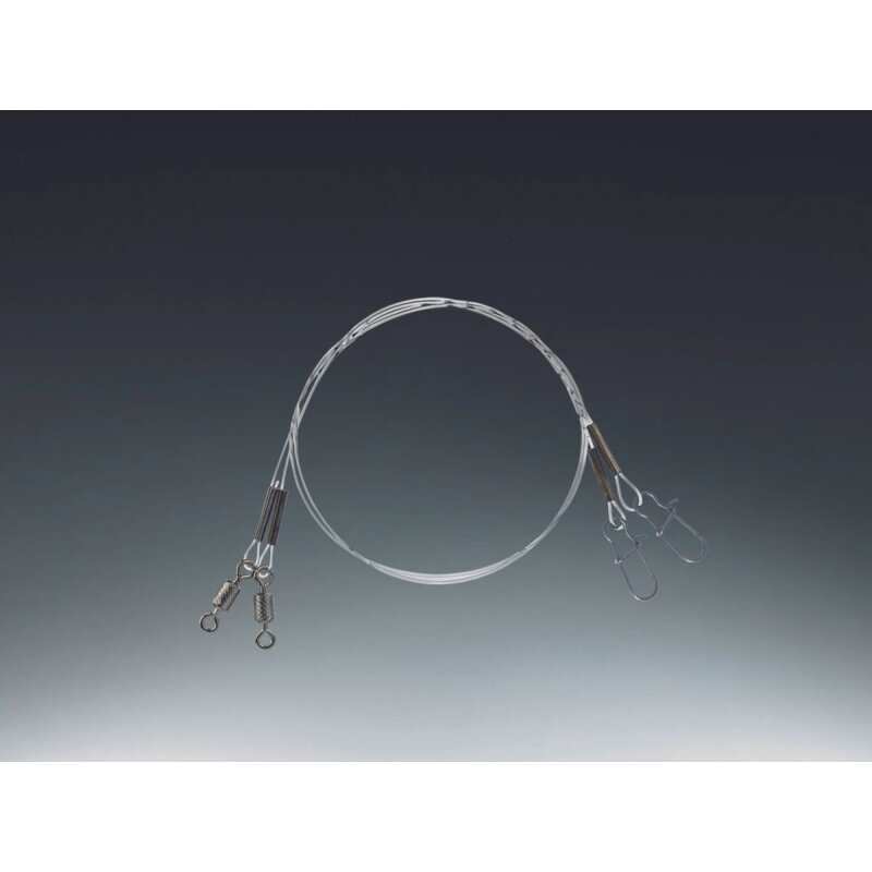 BALZER SHIRASU FLUOROCARBON RIG WITH SNAP+BARREL 0,50MM 50CM 