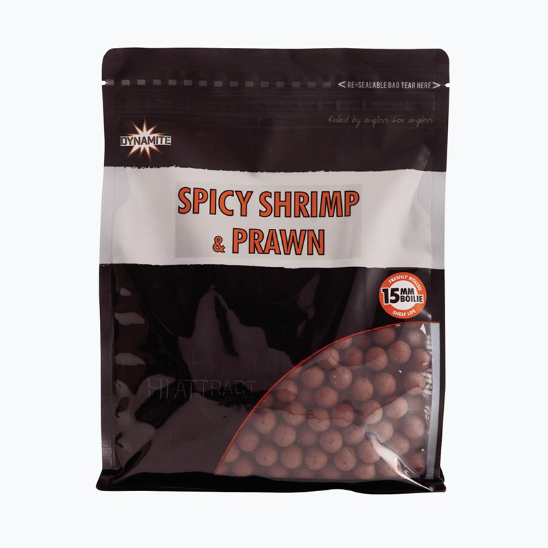 DYNAMITE BAITS BOJLI SPICY SHRIMP & PRAWN 15MM 1KG