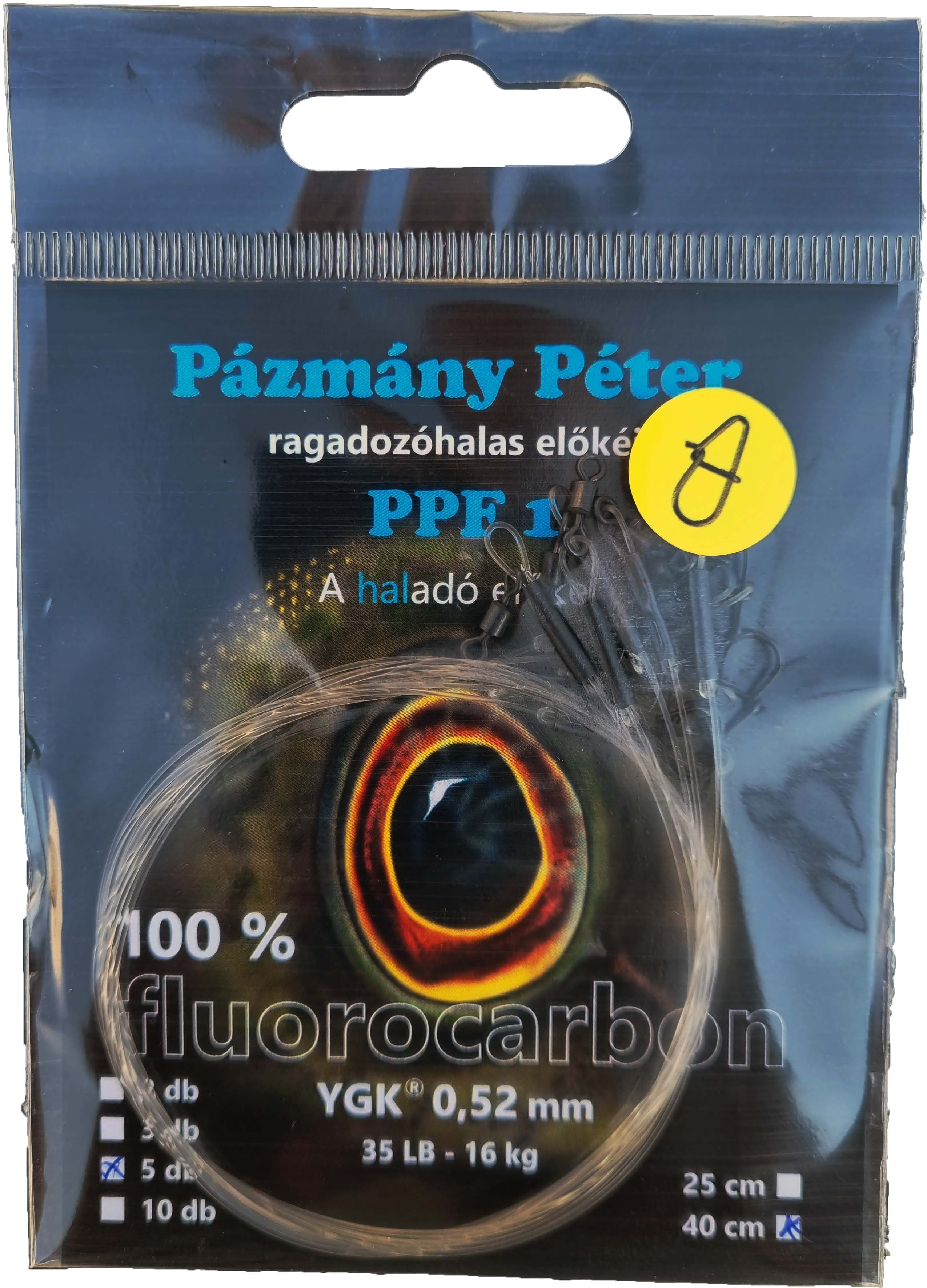 PÁZMÁNY FLUOROCARBON ELŐKE PPF2 0,74MM 40CM