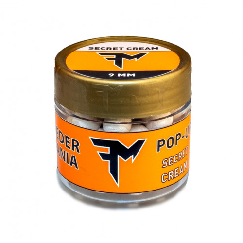 FEEDERMANIA POP-UP BOILIES 9MM SECRET CREAM