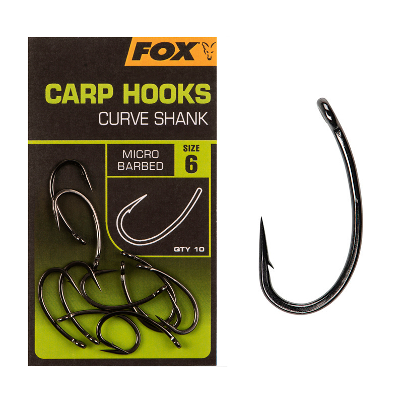 FOX CARP HOOKS CURVE SHANK 6