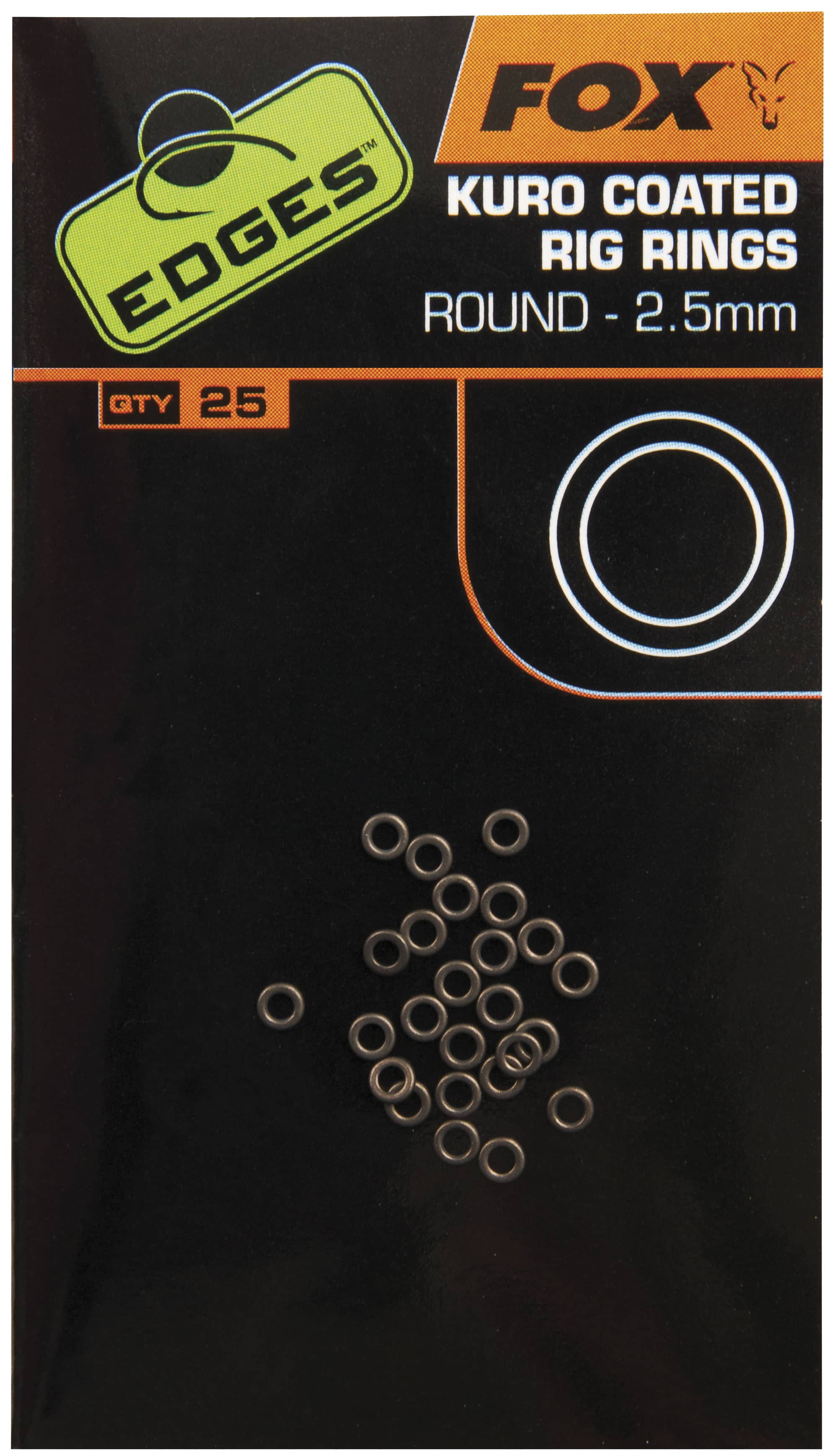 FOX KURO COATED RIG RINGS 2,5MM