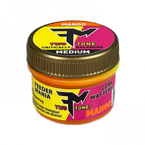 FEEDERMANIA TWO TONE PLASTIC CORN MEDIUM MANGO