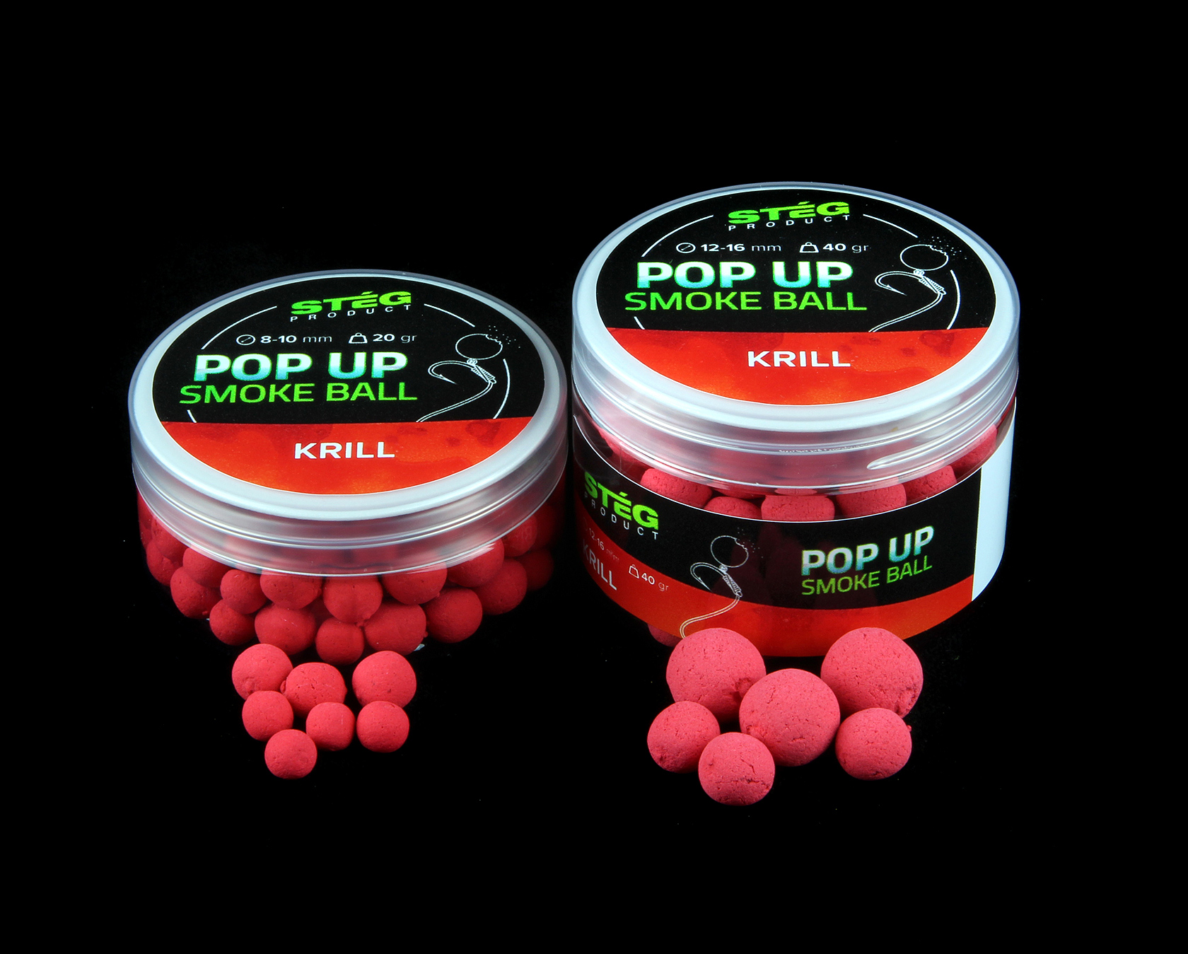 STÉG PRODUCT POP UP SMOKE BALL 12-16mm KRILL 40gr