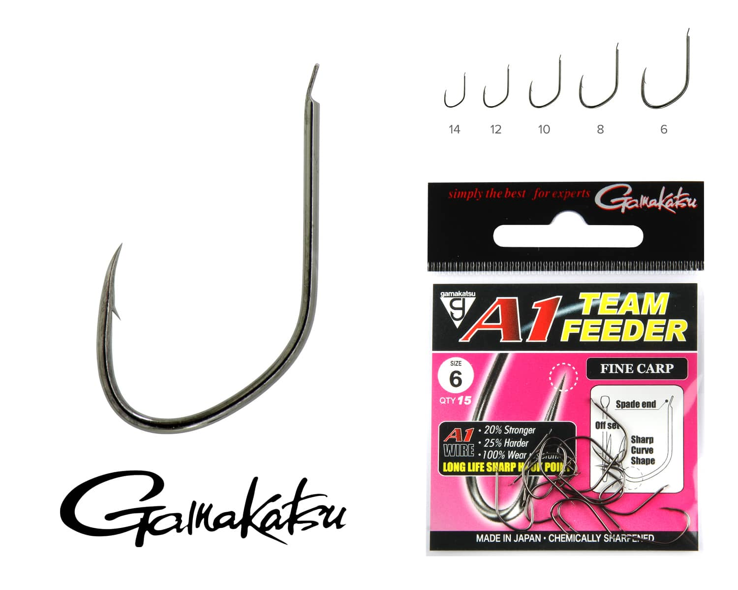 GAMAKATSU A1 TEAM FEEDER FINE CARP 12