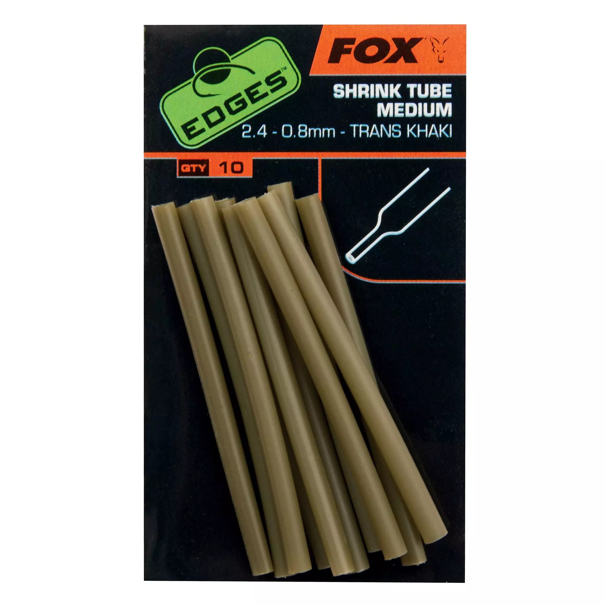 FOX EDGES SHRINK TUBE 2,4-0,8mm TRANS KHAKI