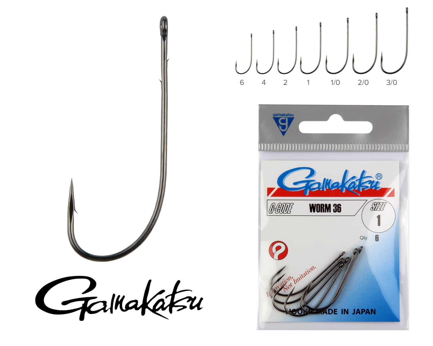 GAMAKATSU WORM 36 2/0