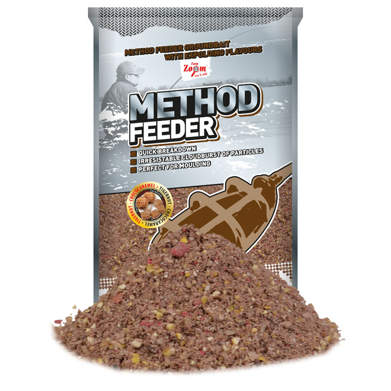 CARP ZOOM METHOD FEEDER 1KG TIGRISMOGYORÓ-KARAMELL
