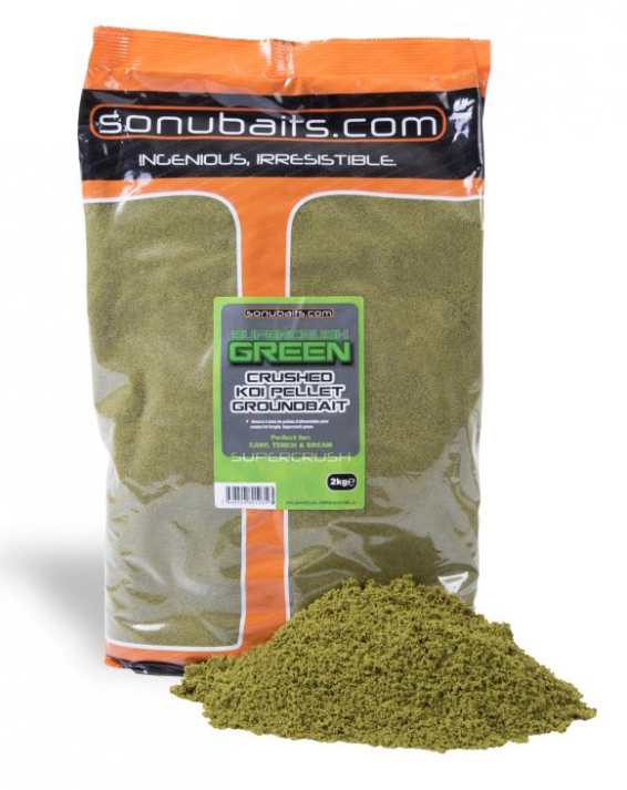 SONUBAITS SUPERCRUSH GREEN GROUNDBAIT 2KG