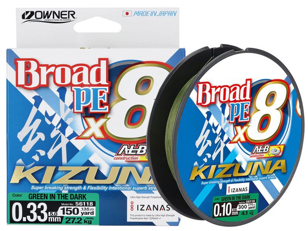 OWNER KIZUNA X8 GREEN 135M 0,19MM