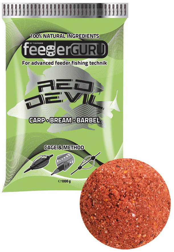 TIMÁR FEEDER GURU 1KG RED DEVIL
