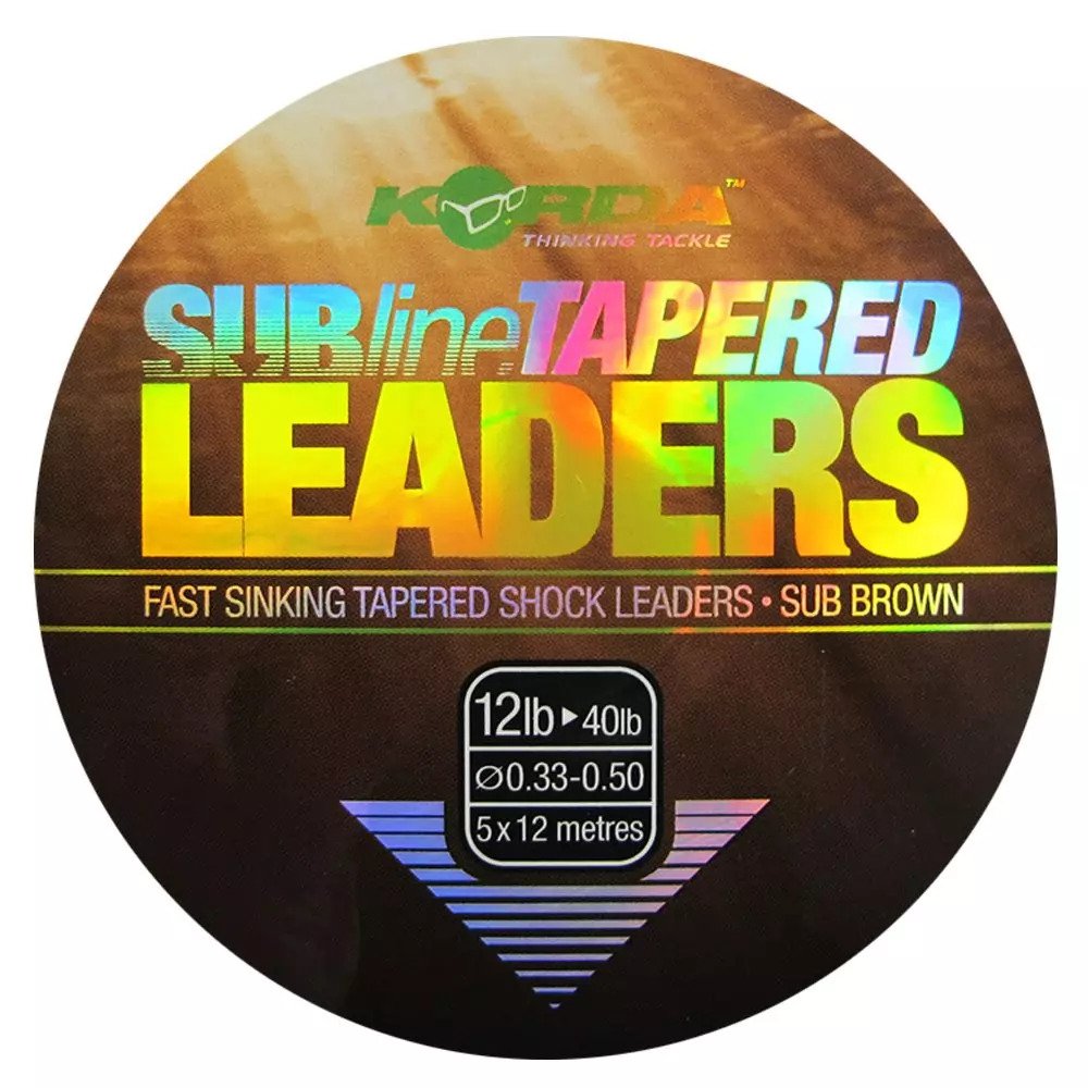 KORDA SUBLINE TAPERED LEADER 0,33MM-0,50MM