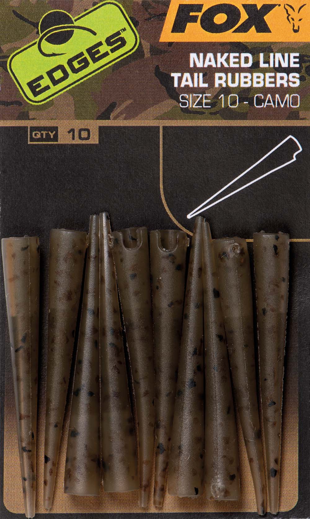FOX EDGES CAMO NAKED LINE TAIL RUBBERS
